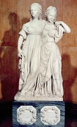 Doppelstatue der Prinzessinnen Louise (1776-1810) und Frederica (1778-1841) von Preußen, 1795